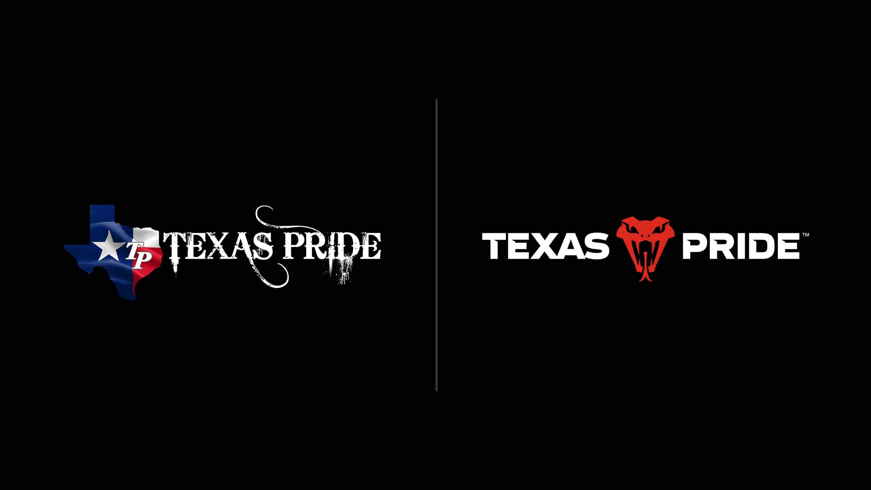 Texas Pride Trailers rebranding announcement. Old logo vs. the new logo.