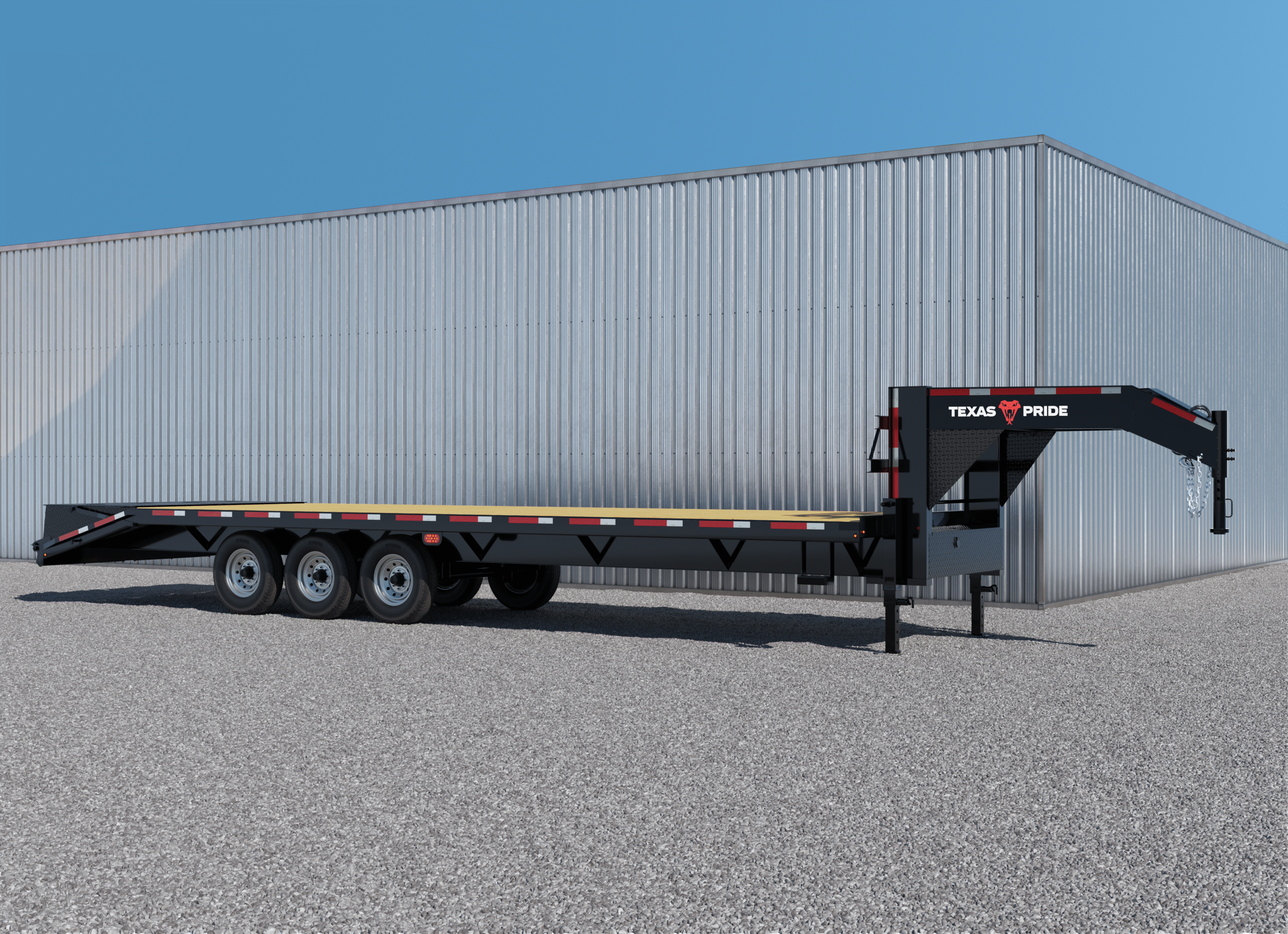 8.5′×40′ 16K Non-CDL Trailer | 40′ Gooseneck Flatbed Hostshot